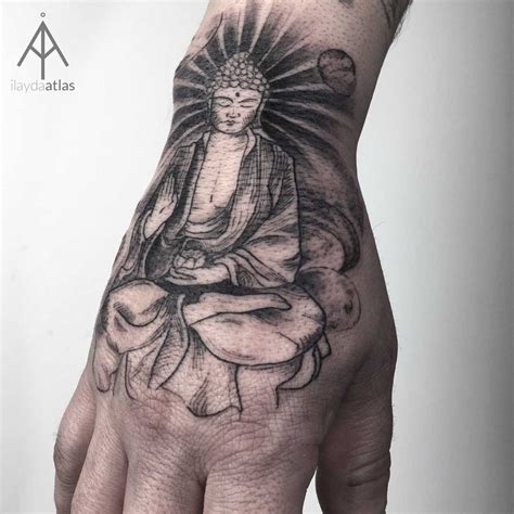 hand of buddha tattoo|buddha silhouette tattoo.